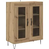 vidaXL Highboard 2 Stk. Artisan-Eiche 69,5 x 34 x 180 cm Holzwerkstoff