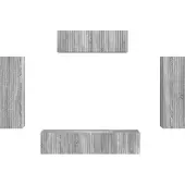 vidaXL TV-Schränk 5 pcs Graues Sonoma