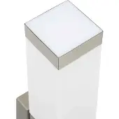 vidaXL Außenwandleuchte Silber 10,5 x 6 x 33 cm Edelstahl und Plastik