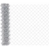 vidaXL Kettenzaun 25 x 1,2 m Verzinkter Stahl Silber