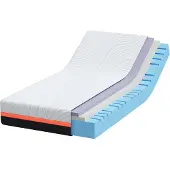 vidaXL Matratze Weiß und Grau 90 x 190 cm Jacquard-Stoff