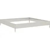 vidaXL Hochbeet 100x100x18,5 cm Edelstahl