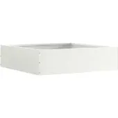 vidaXL Rasenkante 50 x 50 x 13 cm Stahl Weiß