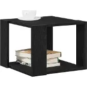 vidaXL Couchtisch Schwarz Eichen-Optik 40 x 40 x 30 cm Holzwerkstoff