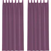 vidaXL Voile Vorhänge mit Stangentaschen 2 Stk. Lila