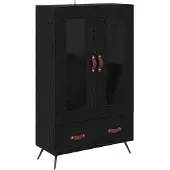 vidaXL Highboard Schwarz Eichen-Optik 69,5 x 31 x 115 cm