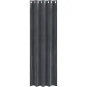 vidaXL Verdunkelungsvorhänge 2 pcs Hellgrau 140 x 245 cm Samt