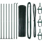 vidaXL Euro-Zaun mit Betonsockel 10 x 0,8 m PVC-beschichteter Stahl