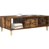 vidaXL Couchtisch Räuchereiche 102 x 55 x 35 cm Holzwerkstoff