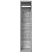 vidaXL Badezimmerschrank mit Rollenhalter Grau Sonoma 20,5x20x90 cm
