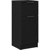 vidaXL Sideboard Schwarz Eichen-Optik 30 x 30 x 70 cm Holzwerkstoff