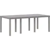 vidaXL Gartentisch Hellgrau 200 x 100 x 73 cm Poly-Rattan