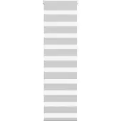 vidaXL Doppelrollo Hellgrau 40x150 cm Stoffbreite 35,9 cm Polyester