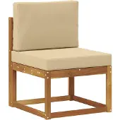 vidaXL Outdoor-Sofagarnitur mit Kissen 8 pcs Natur und Beige