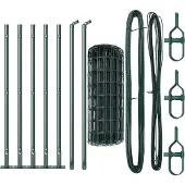 vidaXL Euro-Zaun mit Betonsockel 10 x 0,4 m PVC-beschichteter Stahl