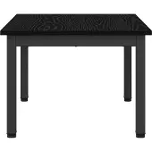 vidaXL Couchtisch Schwarz Eichen-Optik 60 x 50 x 36 cm Holzwerkstoff