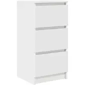 vidaXL Sideboard Weiß 37,5x35x76 cm Holzwerkstoff