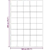 vidaXL Ganzjahresbettdecke Gepolstert Creme 140 x 200 cm Mikrofaser