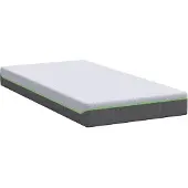 vidaXL Matratze Weiß und Grau 90 x 190 cm Jacquard-Stoff