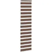 vidaXL Doppelrollo Braun 65x200 cm Stoffbreite 60,9 cm Polyester