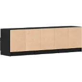 vidaXL TV-Schränk Schwarz Eichen-Optik 150 x 33,5 x 45 cm