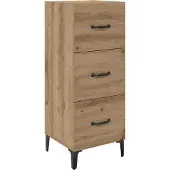 vidaXL Sideboard Artisan-Eiche 34,5 x 34 x 90 cm Holzwerkstoff