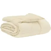 vidaXL Sommerdecke Gepolstert Creme 140 x 220 cm Mikrofaser