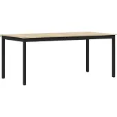 vidaXL Esstische 180 x 90 x 75 cm Holzwerkstoff Rechtwinklig
