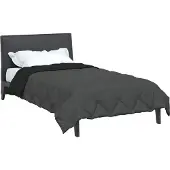vidaXL Sommerdecke 220 x 135 cm Sommer 200 gsm Schwarz und Anthrazit