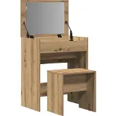 vidaXL Schminktisch 2 stk. Artisan-Eiche 60 x 40 x 75 cm Holzwerkstoff