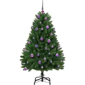 vidaXL Lumi (mit 150 LEDs und lilafarbenen Bällen)