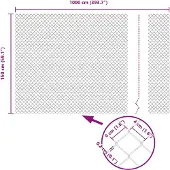 vidaXL Maschendrahtzaun 10 x 1,5 m Verzinkter Stahl Silber