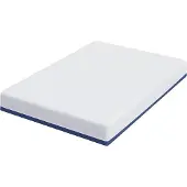 vidaXL Matratze Weiß und Blau 160 x 200 cm Jacquard-Stoff