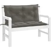 vidaXL Gartenbank-Auflagen 2 Stk. Melange Dunkelgrau 100x50x7 cm Stoff