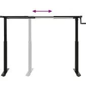 vidaXL Schreibtisch mit Speicher Schwarz und Dunkelbraun 120 x 60 cm