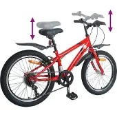vidaXL Kinderfahrrad 20 Zoll 6-Speed für 6-11 Jahre alt Rot