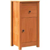 vidaXL Sideboard Wachsbraun 39 x 34,5 x 80 cm Massives Kiefernholz