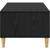vidaXL Couchtisch Schwarz Eichen-Optik 90 x 50 x 26,5 cm Holzwerkstoff