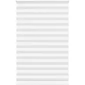 vidaXL Doppelrollo Weiß 140x230 cm Stoffbreite 135,9 cm Polyester