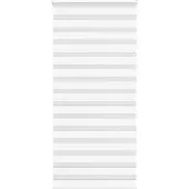 vidaXL Doppelrollo Weiß 110x230 cm Stoffbreite 105,9 cm Polyester