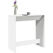 vidaXL Bartisch Weiß 102x50x103,5 cm Holzwerkstoff