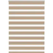 vidaXL Doppelrollo Sandbraun 110x150 cm Stoffbreite 105,9 cm Polyester