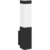 vidaXL Außenwandleuchte Schwarz 10,5 x 6 x 33 cm Edelstahl und Plastik