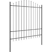 vidaXL Gartenzaun WOERDEN 2 stk. 170 x 215 cm Grau