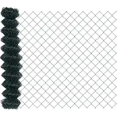 vidaXL Maschendrahtzaun 10 x 1 m Stahl Grün