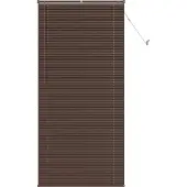 vidaXL Jalousie Dunkelbraun mit Muster 213 x 70 cm 25 mm PVC