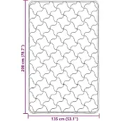 vidaXL Sommerdecke Creme 135 x 200 cm Mikrofaser und Teddy-Fleece
