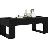 vidaXL Couchtisch Schwarz Eichen-Optik 110 x 50 x 41 cm Holzwerkstoff