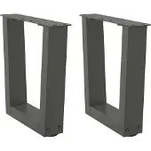 vidaXL Couchtischbeine V-Form 2 Stück Anthrazit 50x(30-31,3) cm Stahl