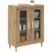 vidaXL Sideboard Artisan-Eiche 69,5 x 34 x 90 cm Holzwerkstoff